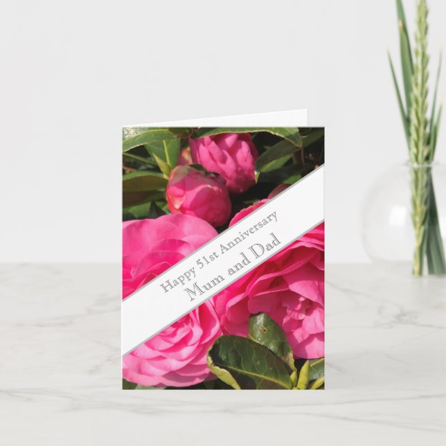 Cartão 51º Aniversário de Casamento  (Frente)