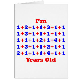 Cartão 51 anos velho!