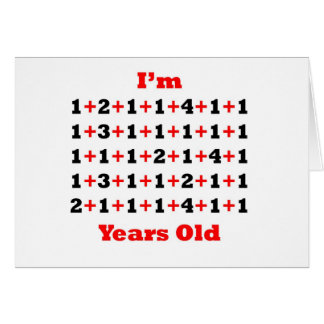 Cartão 52 anos de vermelho velho do preto