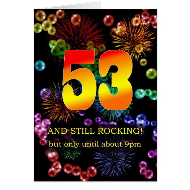 Cartão 53º Aniversário Ainda Atropelando (Frente)