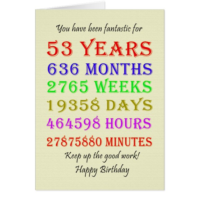 Cartão 53º Aniversário - Marcos (Frente)