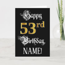 53.o Aniversário — Script de Rico; Faux Dourado Lo