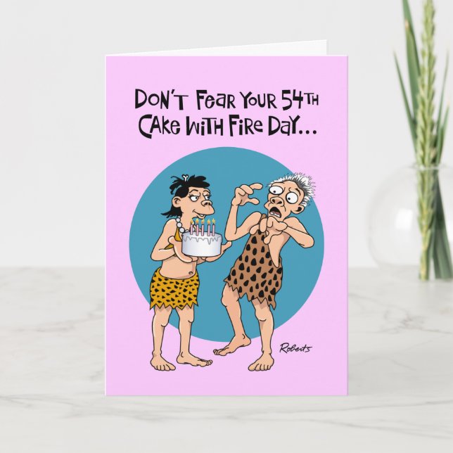 Cartão 54º Aniversário de Homens (Frente)