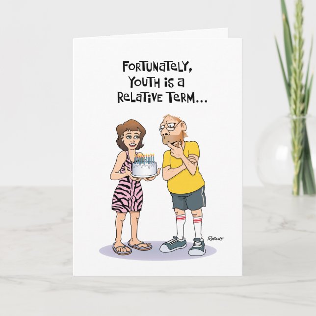 Cartão 54º aniversário engraçado (Frente)