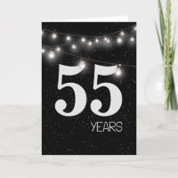 55º aniversário com Luzes e Estrelas