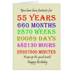 Cartão 55º aniversário - Marcos