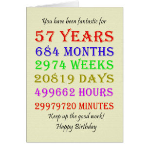 Cartão 57º aniversário