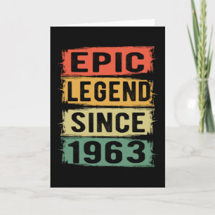 Cartão 58 Anos De Idade Dia 1963 Legenda Epic 58º Aniver
