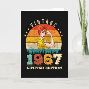 Cartão 58 anos de idade no domingo de 1967 Vintage 58º an