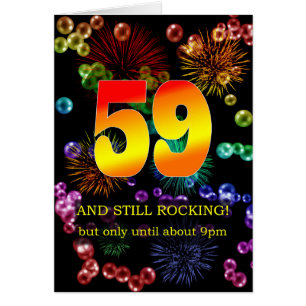 Cartão 59º Aniversário Ainda Fogando