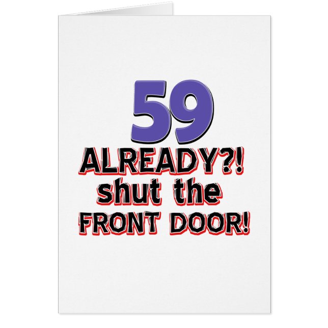 Cartão 59 já feche a porta da rua (Frente)