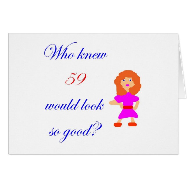 Cartão 59 olhares tão bons (Frente Horizontal)