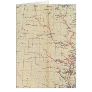 Cartão 59 Rios navegáveis, rotas 1890