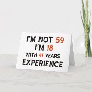 Cartão 59th birthday designs