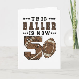 Cartão 5 Birthday Gift Futebol Player de 5 anos