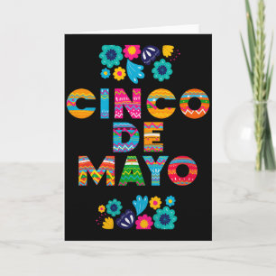 Cartão 5 De Maio Cinco De Maio Chapéu Maraca Premium Tr