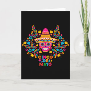 Cartão 5 De Maio Cinco De Maio Sombrero Maraca Premium Tr