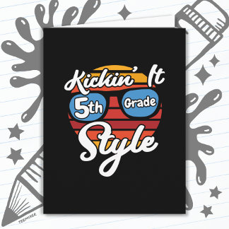 Cartão 5 do 1º ano do 5º ano de volta à escola