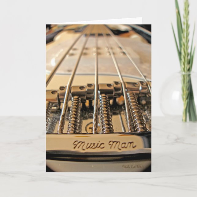 Cartão 5 String Bass Greeting Card (Frente)