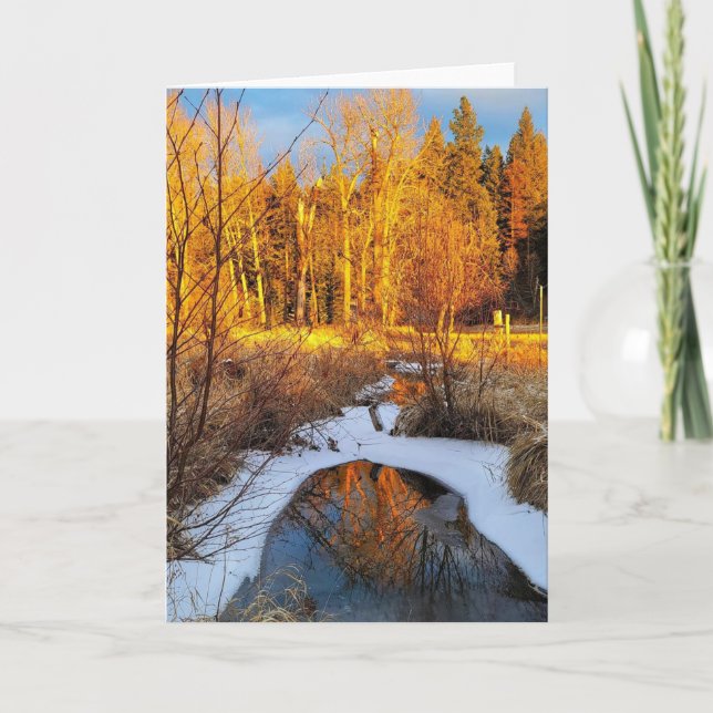 Cartão 5"x7" Folded Card || Creek Reflection 2 (Frente)