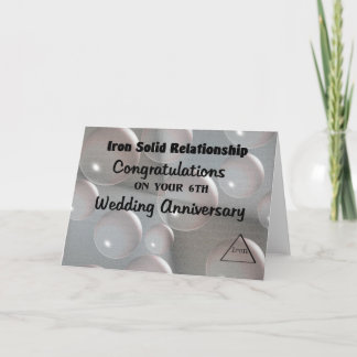 Cartão 6º Aniversário de Casamento