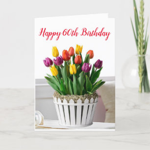 CARTÃO **60º ANIVERSÁRIO** DESEJO A UM BELO CARRO DE MULH