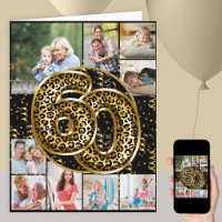 60º aniversário do Leopard Imprima balões Dourados