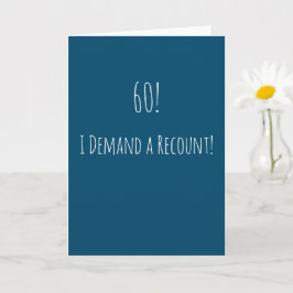 Cartão 60º aniversário engraçado