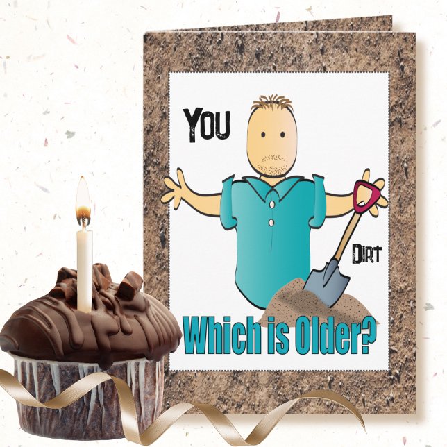 Cartão 60º aniversário Engraçado Dizendo Cartoon Masculin (Criador carregado)