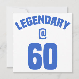 Cartão 60º aniversário lendário