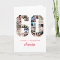 60º aniversário Número 60 Colagem de Fotos Persona