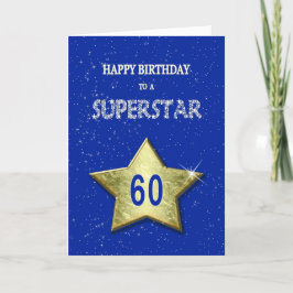 Cartão 60º aniversário para uma Superstar