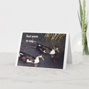 CARTÃO **60º ANIVERSÁRIO** PATOS SENDO COMEDITIVOS PARA "