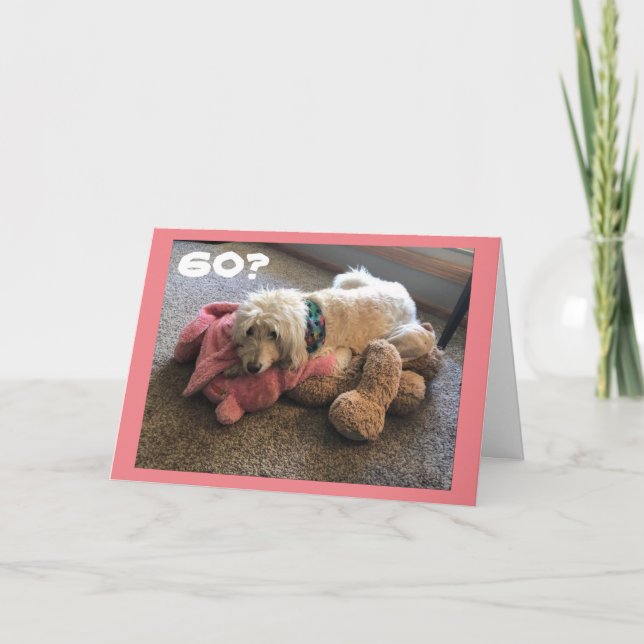 CARTÃO **60º ANIVERSÁRIO** TORNA A KATIE TÃO ESGOTADA POR (Frente)