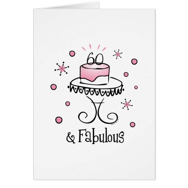 Cartão 60 fabuloso (Frente)