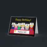 Cartão 60th Birthday Customizable<br><div class="desc">Change the numbers and add them to match your birthday. You can remove the dolls If you need me to add one more doll,  please contact me</div>