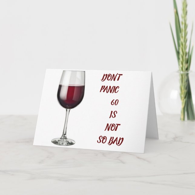 Cartão **60th BIRTHDAY** PARTY YOU EARNED IT! (Frente)