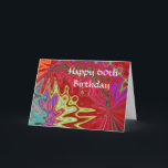 Cartão 60th Birthday Poem Greeting Card for a Woman<br><div class="desc">This motivational rhyming poem celebrates a woman's 50th birthday. Just written for a mother, wife, sister, friend, coworker, or other woman turning fifty who's special in your life. The verse inside the card reads: When she's 16, a girl is all the rage At 18, she reaches voting age At 21,...</div>