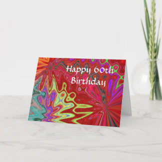 Cartão 60th Birthday Poem Greeting Card for a Woman