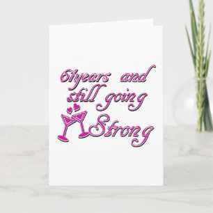 Cartão 61st year anniversary