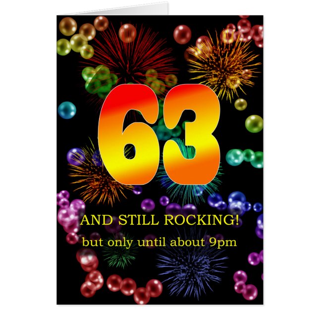 Cartão 63º Aniversário Ainda Atropelando (Frente)