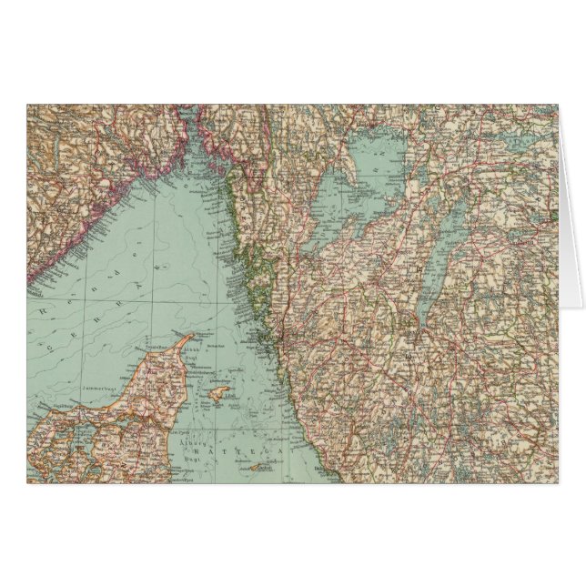 Cartão 6364 Suecia, sul da Noruega (Frente Horizontal)