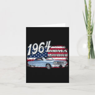Cartão 64 Impala Lowrider Ss 4 De Julho Americano