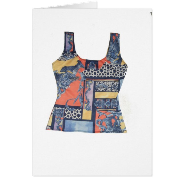 Cartão 64. Parte dianteira superior de Versace (Frente)