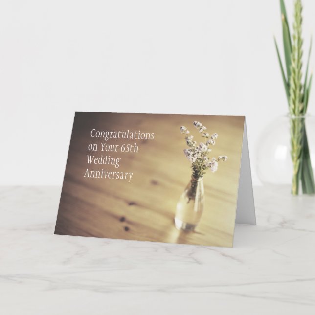 Cartão 65.ª Carta de Aniversário de Casamento (Frente)