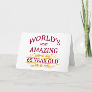 Cartão 65. Aniversário