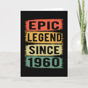 Cartão 65 Anos De Idade Dia 1960 Legenda Epic 65º Anivers