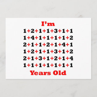 Cartão 65 anos, vermelho-preto