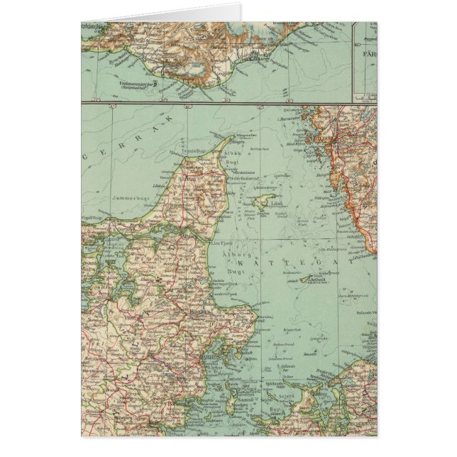 Cartão 65 Dinamarca, Islândia (Frente)