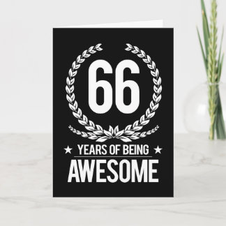 Cartão 66.º Aniversário (66 Anos De Esforço)